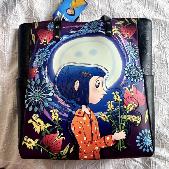 Loungefly Caroline Glow in the Dark tote - Picture 2 of 4